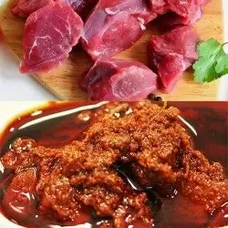 Authentic homemade boneless mutton pickle
